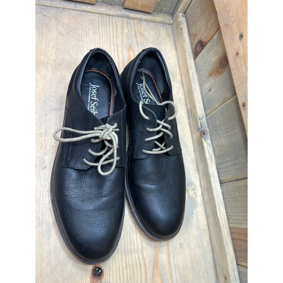 Josef Seibel Mens Leather Oxford Smart Shoes Size 42 Black US 8.5 - 9 main image 4